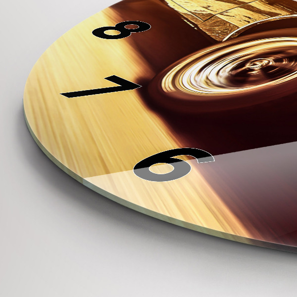 Zegar ścienny okrągły Klasyczny stary samochód