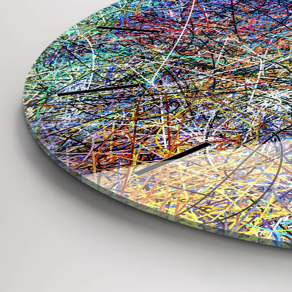 Zegar ścienny okrągły Abstrakcja - Emocje