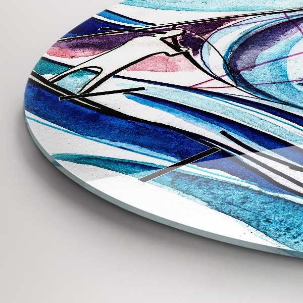 Zegar ścienny okrągły Deska surfingowa