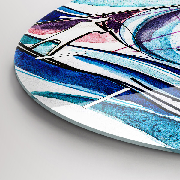 Zegar ścienny okrągły Deska surfingowa