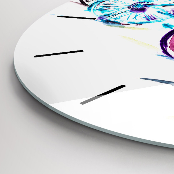 Zegar ścienny okrągły Kolorowe rowery miejskie