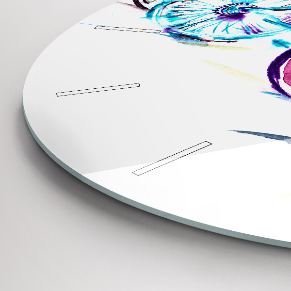 Zegar ścienny okrągły Kolorowe rowery miejskie