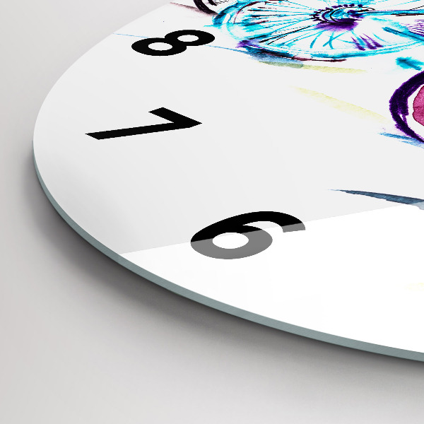 Zegar ścienny okrągły Kolorowe rowery miejskie