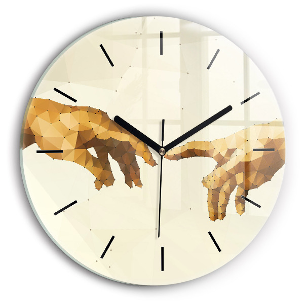 Zegar ścienny okrągły Stworzenie Adama