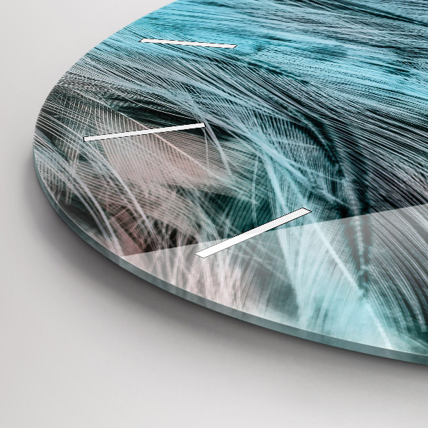 Zegar ścienny okrągły Kolorowe pióra