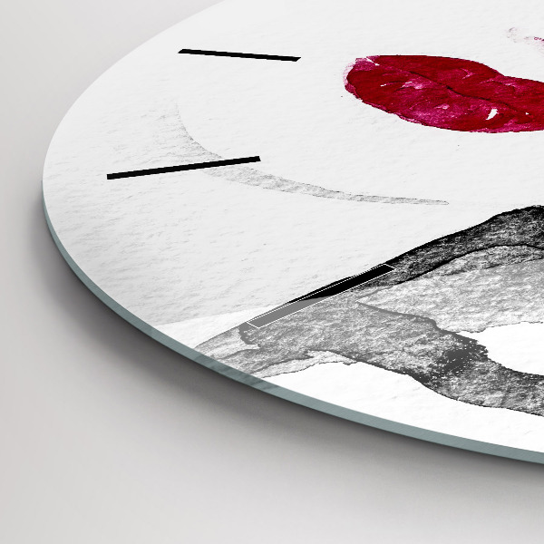 Zegar ścienny okrągły Portret kobiety