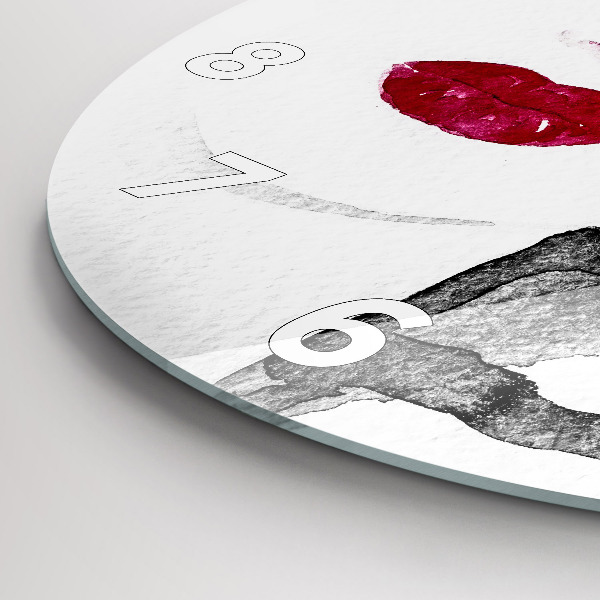 Zegar ścienny okrągły Portret kobiety