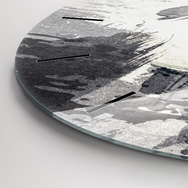 Zegar ścienny okrągły Kobieta – akwarele