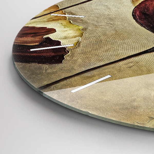 Zegar ścienny okrągły Malowane maki