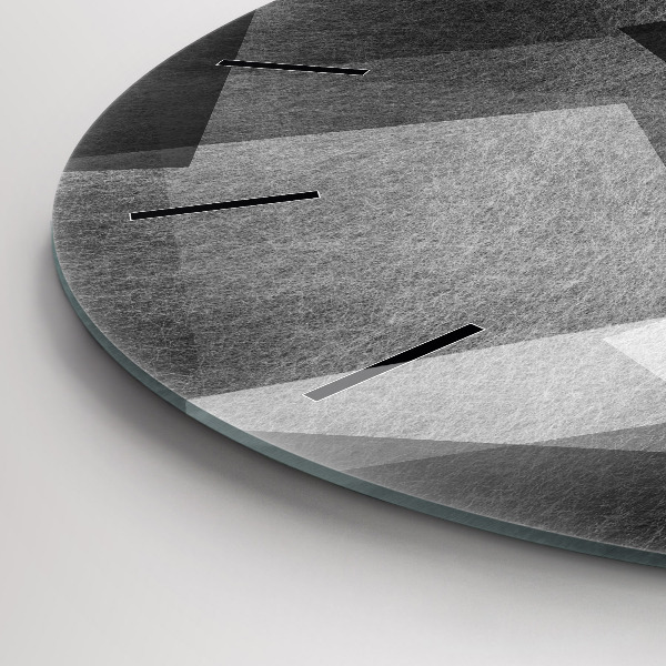Zegar okrągły z nadrukiem Abstrakcja geometryczna
