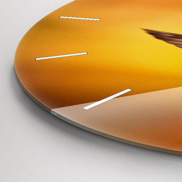 Zegar okrągły z nadrukiem Koliber ptak