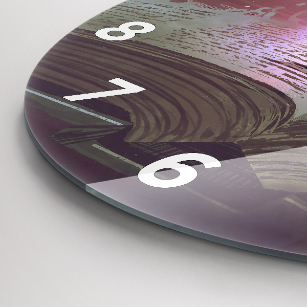 Zegar okrągły z nadrukiem Abstrakcja książka