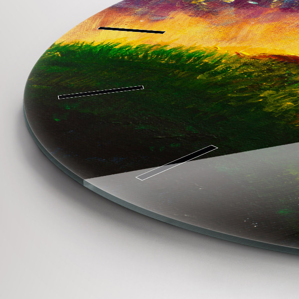 Zegar okrągły z nadrukiem Abstrakcja Mały Książę