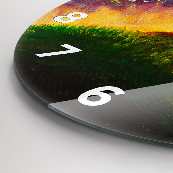 Zegar okrągły z nadrukiem Abstrakcja Mały Książę