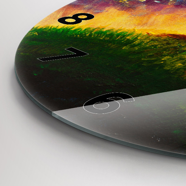 Zegar okrągły z nadrukiem Abstrakcja Mały Książę