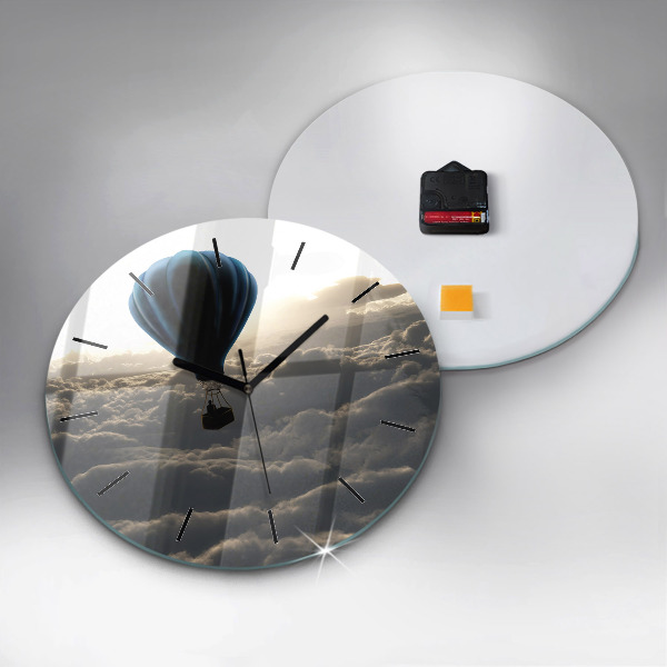 Zegar ścienny okrągły Balon na niebie