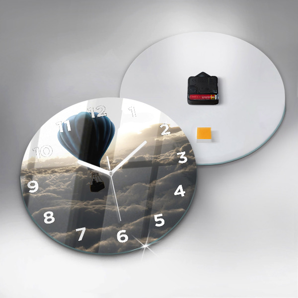 Zegar ścienny okrągły Balon na niebie