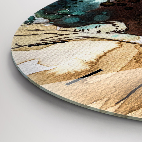 Zegar ścienny okrągły Abstrakcja Kobieta