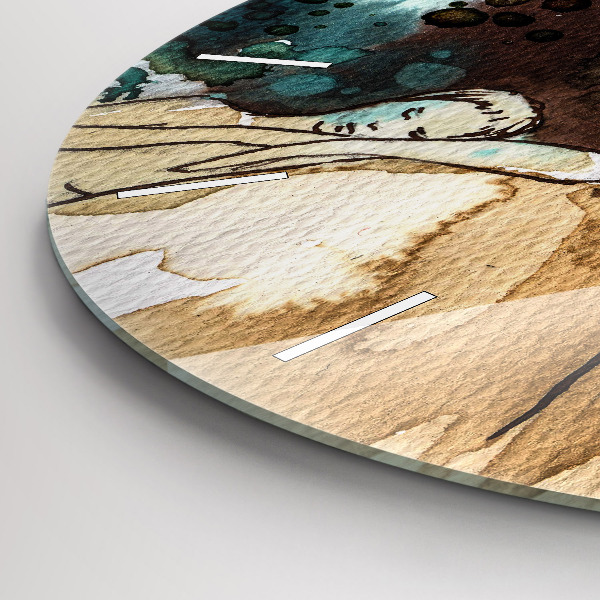 Zegar ścienny okrągły Abstrakcja Kobieta