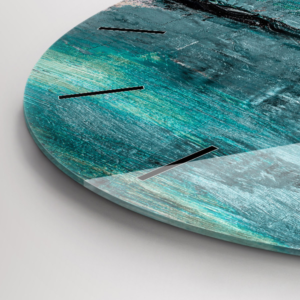 Zegar ścienny okrągły Olejna tekstura abstrakcja