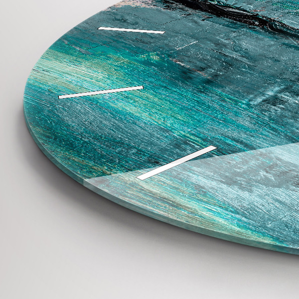 Zegar ścienny okrągły Olejna tekstura abstrakcja