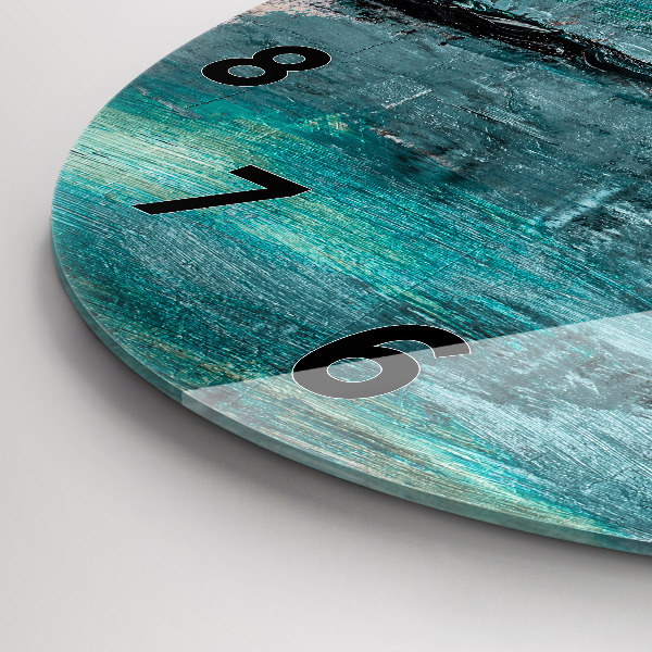 Zegar ścienny okrągły Olejna tekstura abstrakcja