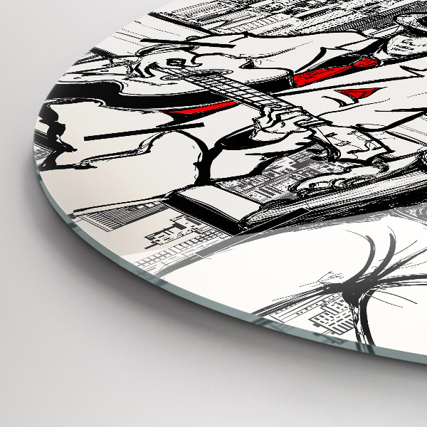 Zegar ścienny okrągły Jazz w Nowym Jorku