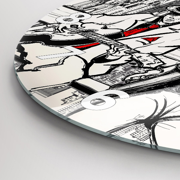 Zegar ścienny okrągły Jazz w Nowym Jorku