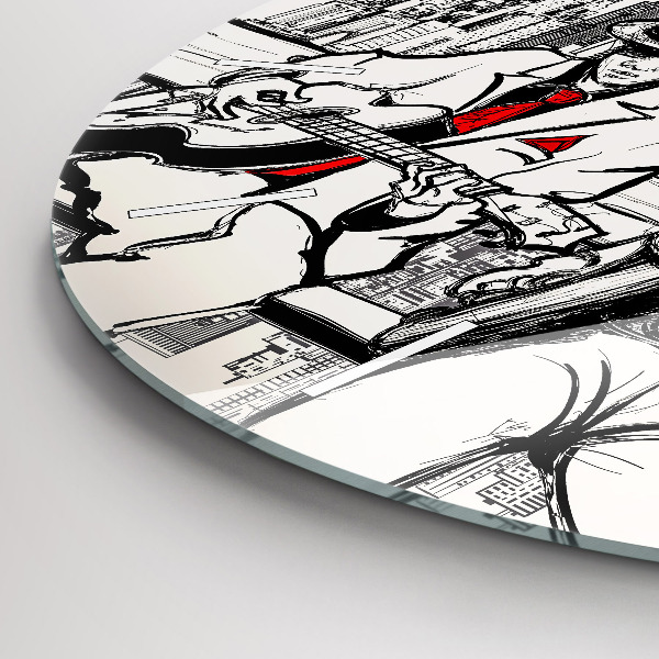 Zegar ścienny okrągły Jazz w Nowym Jorku