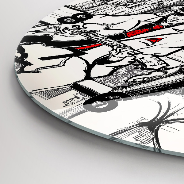 Zegar ścienny okrągły Jazz w Nowym Jorku