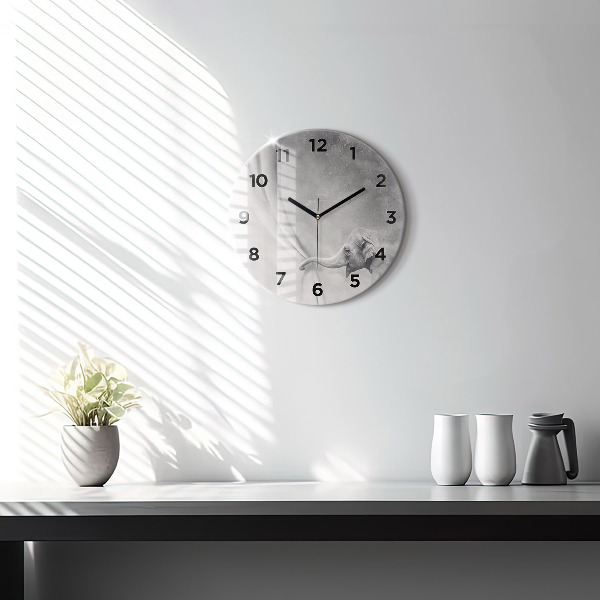 Zegar ścienny okrągły Słoń