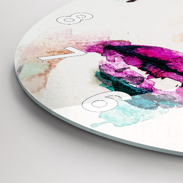 Zegar ścienny okrągły Abstrakcyjna twarz kobiety