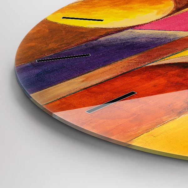 Zegar ścienny okrągły Sztuka Dekoracja Abstrakcja