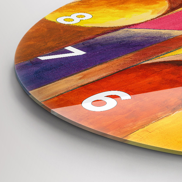 Zegar ścienny okrągły Sztuka Dekoracja Abstrakcja