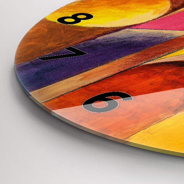 Zegar ścienny okrągły Sztuka Dekoracja Abstrakcja