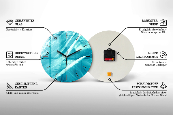 Zegar ścienny okrągły Ilustracja wektorowa jelenia