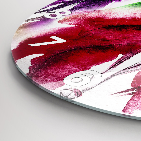 Zegar okrągły Kobiety w kolorowych sukniach