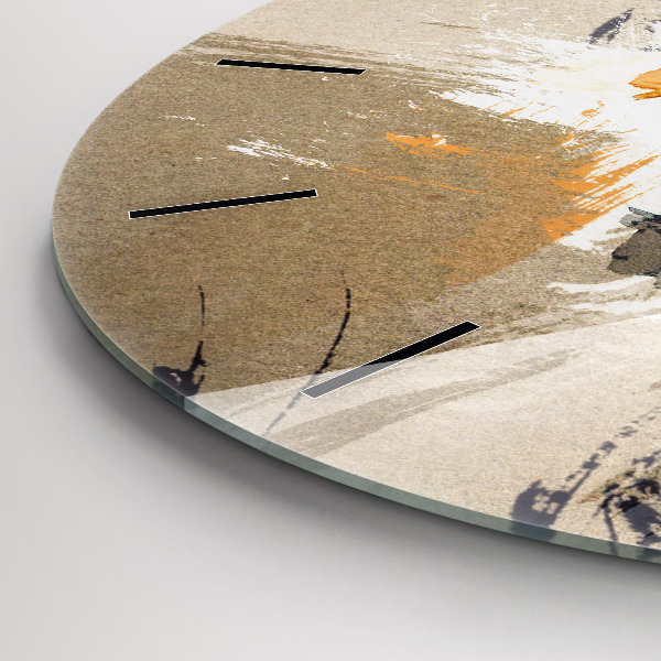 Zegar okrągły Portret kobiety abstrakcja