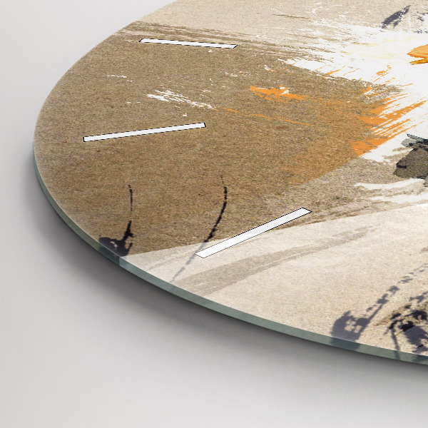 Zegar okrągły Portret kobiety abstrakcja