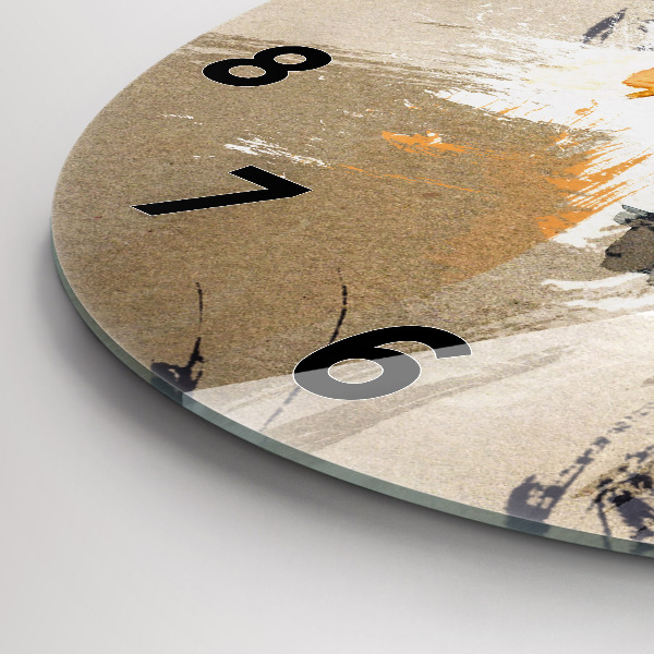 Zegar okrągły Portret kobiety abstrakcja