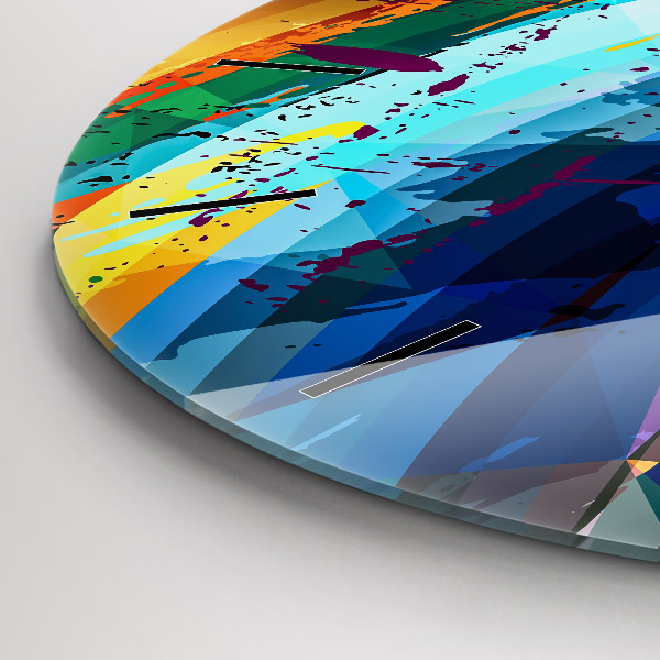 Zegar okrągły Abstrakcyjne tło