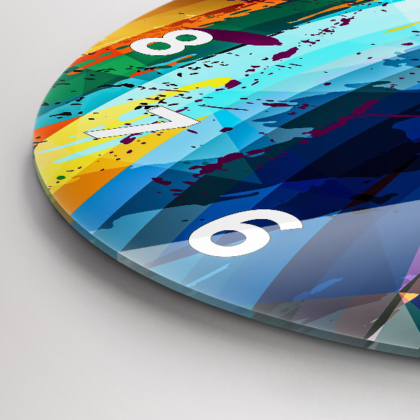 Zegar okrągły Abstrakcyjne tło