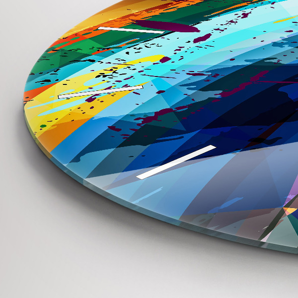 Zegar okrągły Abstrakcyjne tło