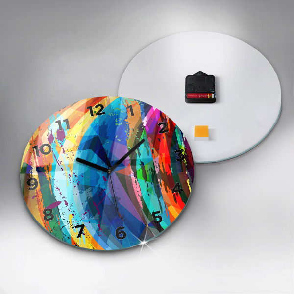 Zegar okrągły Abstrakcyjne tło