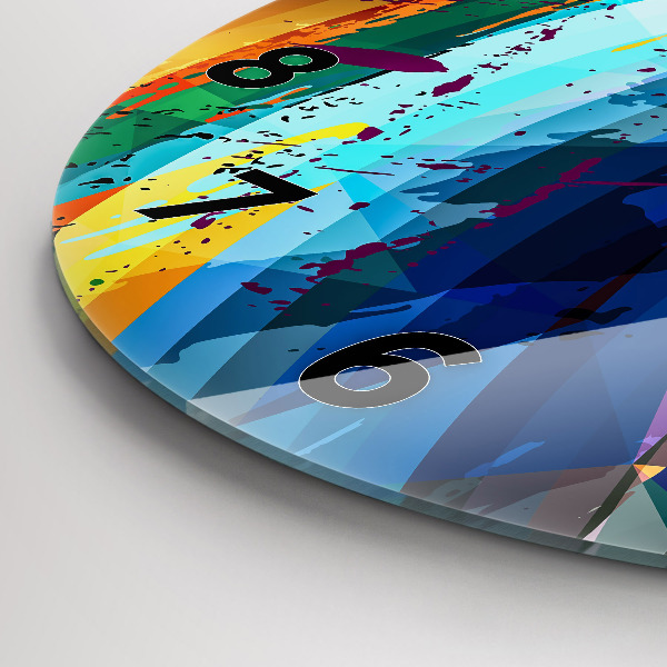 Zegar okrągły Abstrakcyjne tło