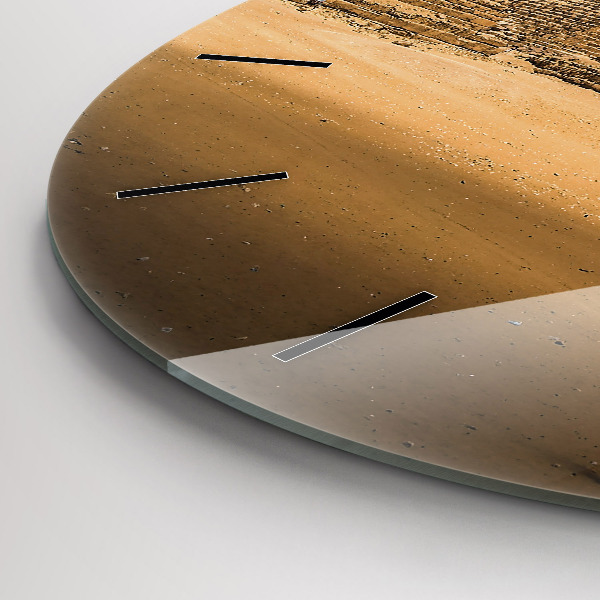 Zegar ścienny okrągły Piramidy i zachód słońca