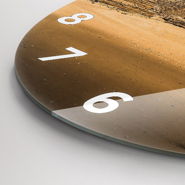 Zegar ścienny okrągły Piramidy i zachód słońca