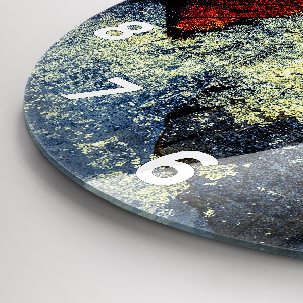 Zegar okrągły Motyl vintage styl