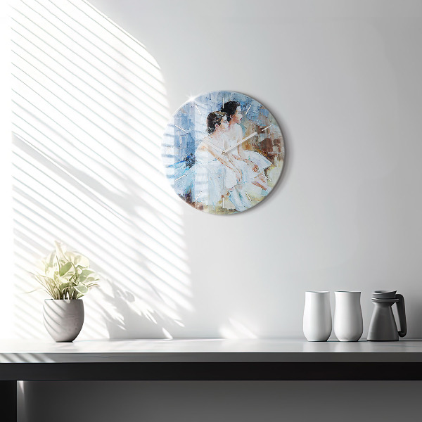 Zegar okrągły Młode baleriny