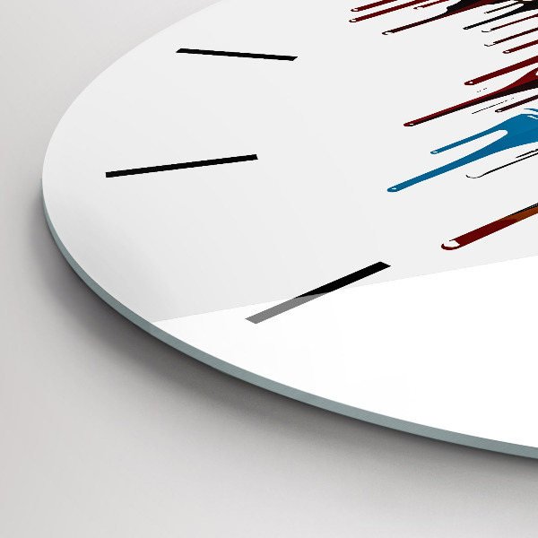 Zegar okrągły Kolorowa zebra